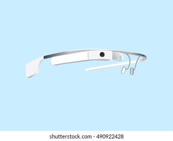 Hi tech glasses vector