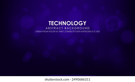 Hi tech line circuit technology with geometric futuristic background.