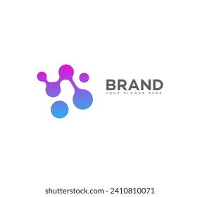 hi tech logo design Vector Template