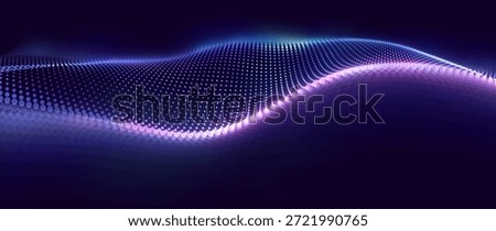 Hi Tech Network Connection Grid. 3D Technology Style Banner Design. Technology Vector Illustration. Futuristic Design for Technology or Science Event.