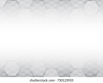 Hi tech polygonal design. Digital futuristic minimalism. Abstract technology hexagon background.