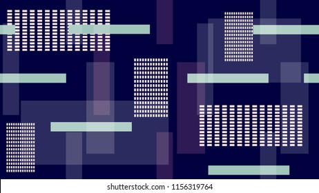 Hi Tech Retro Neon Background, Street Lights Night City Lines and Stripes. High Speed Connection Internet Technology Hipster Poster. Geometric Night Life, TV, Space, Communication Vector Background