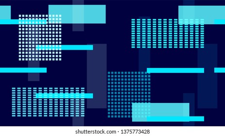 Hi Tech Retro Neon Background, Street Lights Night City Lines and Stripes. Internet Technology High Speed Connection Trendy Poster. Space Vector Background Geometric Night City Motion Texture.
