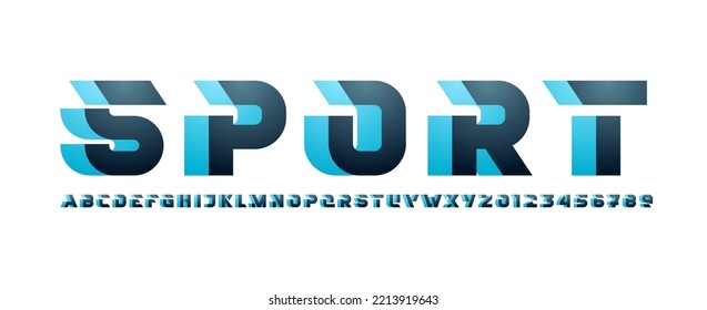 Hi tech techno bold alphabet font, typography technology for your designs logo or brand name, vector illustration 10EPS
