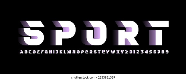 Hi tech techno bold alphabet font, typography technology for your designs logo or brand name, vector illustration 10EPS