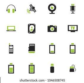 Hi tech vector icons for user interface design