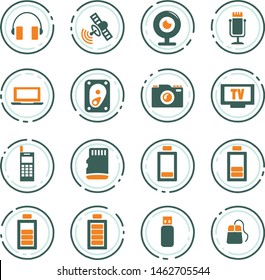 Hi tech vector icons for user interface design