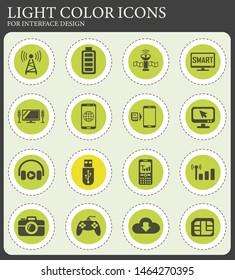 hi tech web icons for user interface design