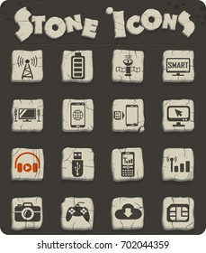 hi tech web icons for user interface design