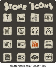 hi tech web icons for user interface design
