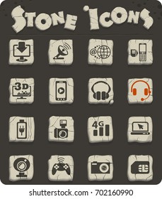 hi tech web icons for user interface design