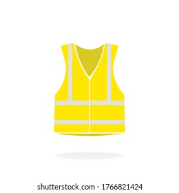 Hi Vis Jacket Clothing Vest Icon Vector Illustration Sign Symbol