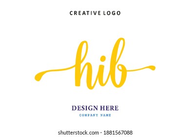 HIB lettering logo is simple, easy to understand and authoritative
