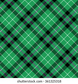 hibernian fc tartan fabric texture diagonal seamless pattern.Vector illustration. EPS 10. No transparency. No gradients.