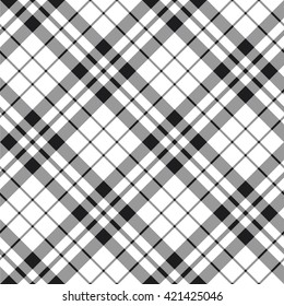 Hibernian fc tartan plaid seamless background black and white.Vector illustration. EPS 10. No transparency. No gradients.