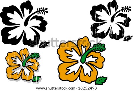 Hibiscus Stock Vector (Royalty Free) 18252493 - Shutterstock