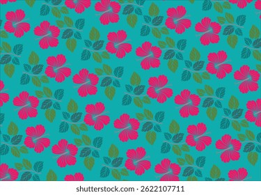 Hibiscus Batik Motif, a very distinctive Indonesian batik motif