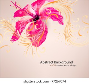 Hibiscus flower background