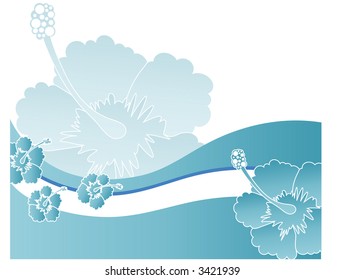 hibiscus flower fun vector