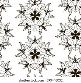 Hibiscus flower graphic pattern.