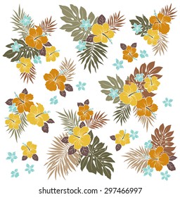 Hibiscus flower illustration