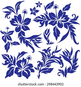Hibiscus flower illustration