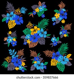 Hibiscus flower illustration