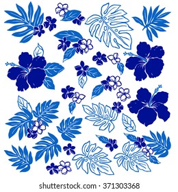 Hibiscus flower illustration