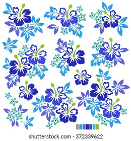 Hibiscus flower illustration