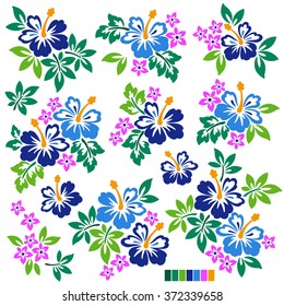 Hibiscus flower illustration