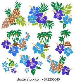 Hibiscus flower illustration