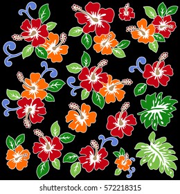 Hibiscus flower illustration
