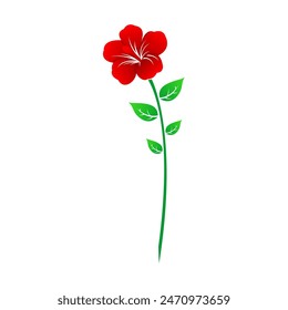 Hibiscus flower illustration design vector
