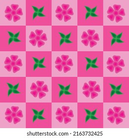 hibiscus flower and leaf illustration pattern