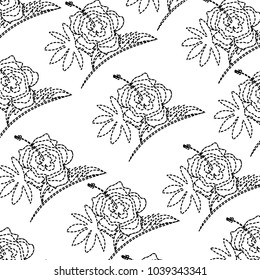 hibiscus flower leaves decoration pattern design
