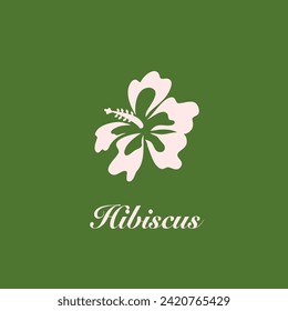 Hibiscus flower logo, nature and beauty logo for fashion and spa company