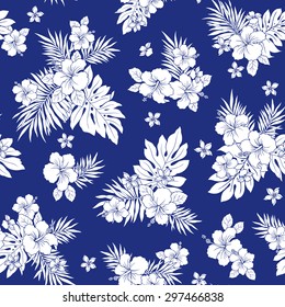 Hibiscus flower pattern