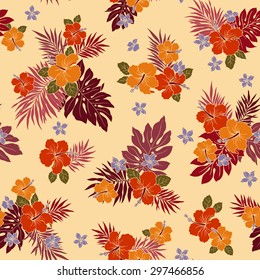 Hibiscus flower pattern