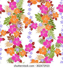 Hibiscus flower pattern