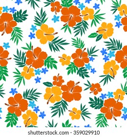 Hibiscus flower pattern