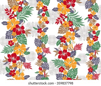 Hibiscus flower pattern