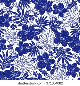 Hibiscus flower pattern