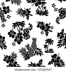 Hibiscus flower pattern