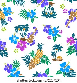 Hibiscus flower pattern