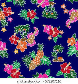 Hibiscus flower pattern