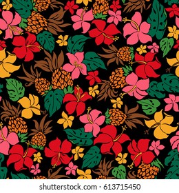 Hibiscus flower pattern