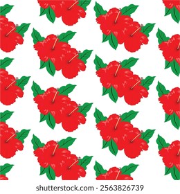 Hibiscus flower pattern for background