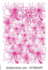 hibiscus flower pattern vector art