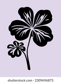 Hibiscus flower tropical exotic black lilac vector engraving tattoo silhouette drawing illustration.Hawaiian floral plant stencil design element.Plotter laser cutting.Cut file.Logo.Shirt Print.DIY art