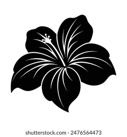 Hibiscus flower vector art, illustration